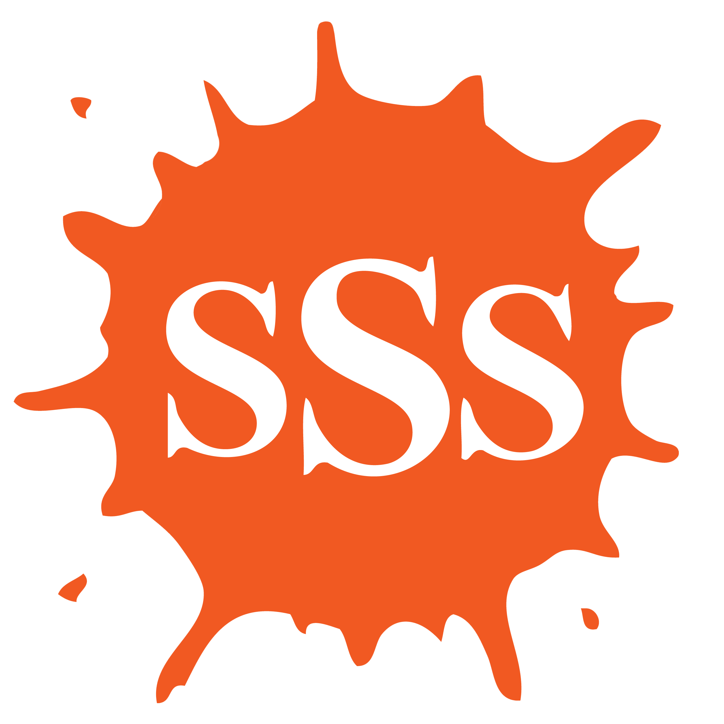 SSS Logo orange splat