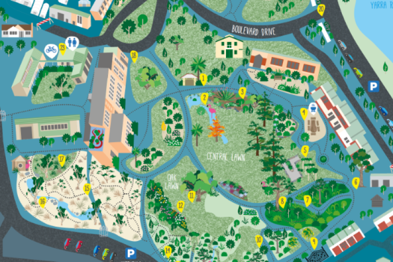 Map of Burnley Campus