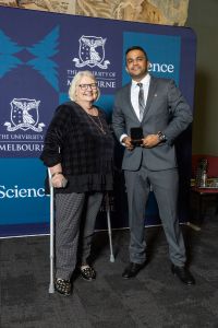 Tushar Ramesh with Associate Professor Ros Gall