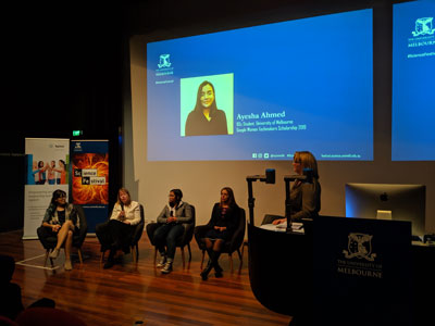 Ayesha Ahmed and the Women in Science Panel at Science Festival 2019