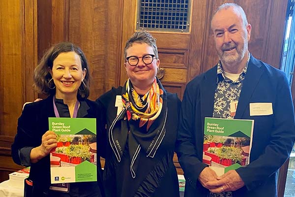 Rachael Bathgate, Claire Farrell and John Rayner at the launch of the guide A photo of University of Melbourne academics at the launch of the guide