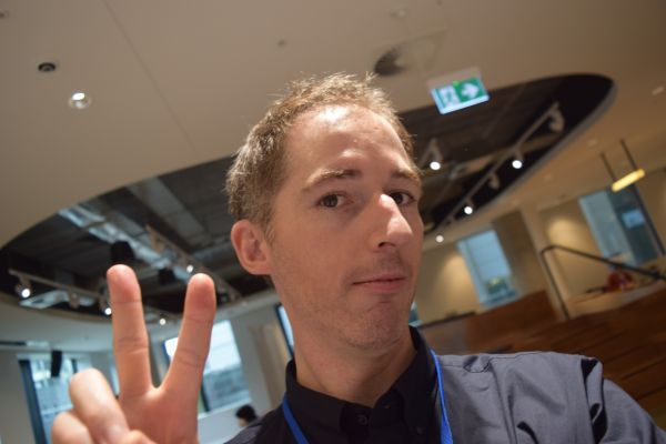 A conference organiser posing for the camera